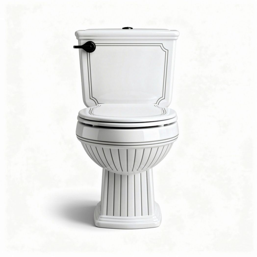 Vaso sanitário cerâmico branco com alto relevo 70 x 40 x 80cm